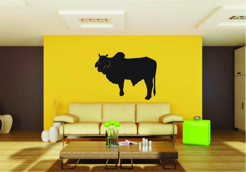 Picniva Cattle Sty10 Vinyl Wall Decal, Approx 22 x 17 in, Removable