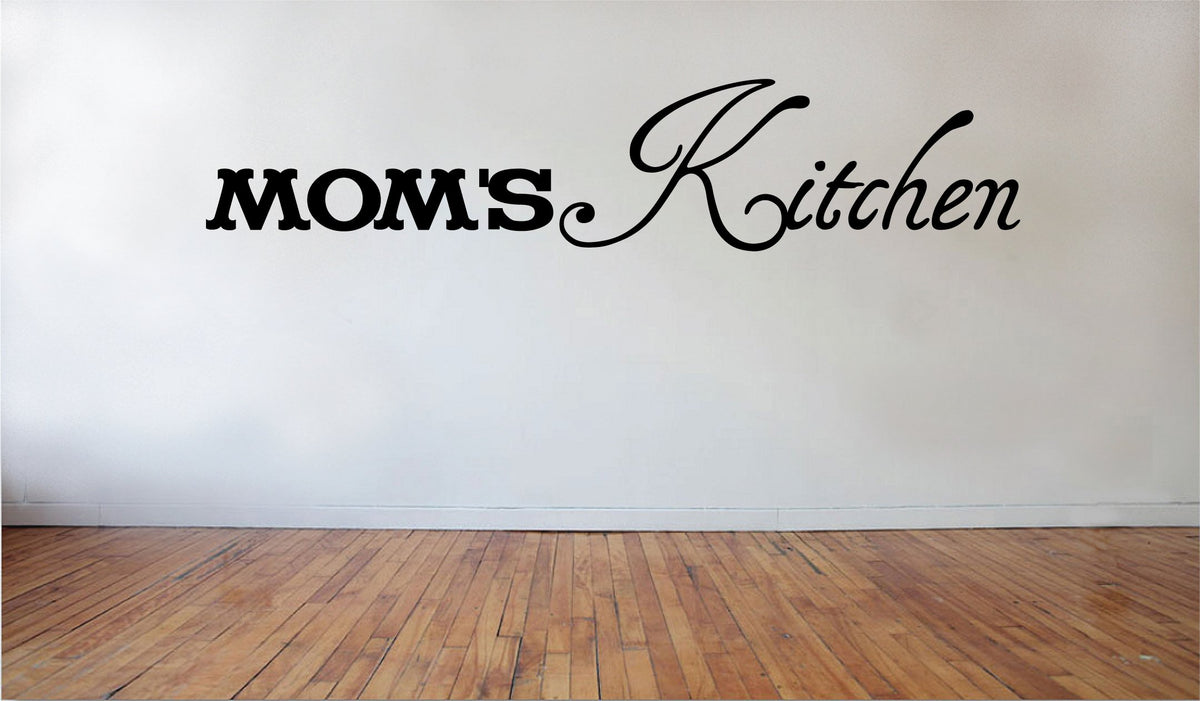 Picniva Mom's Kitchen Vinyl Wall Decal, 22x7 in