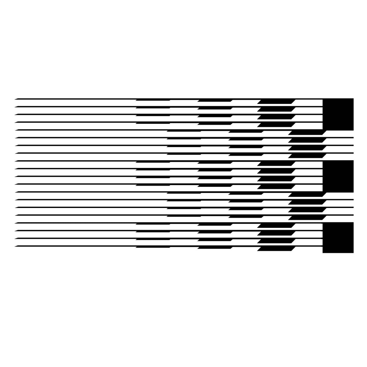 Picniva Style 242 Racing Side Stripe Vinyl Decals, 22 x 49 in, 2 Pc