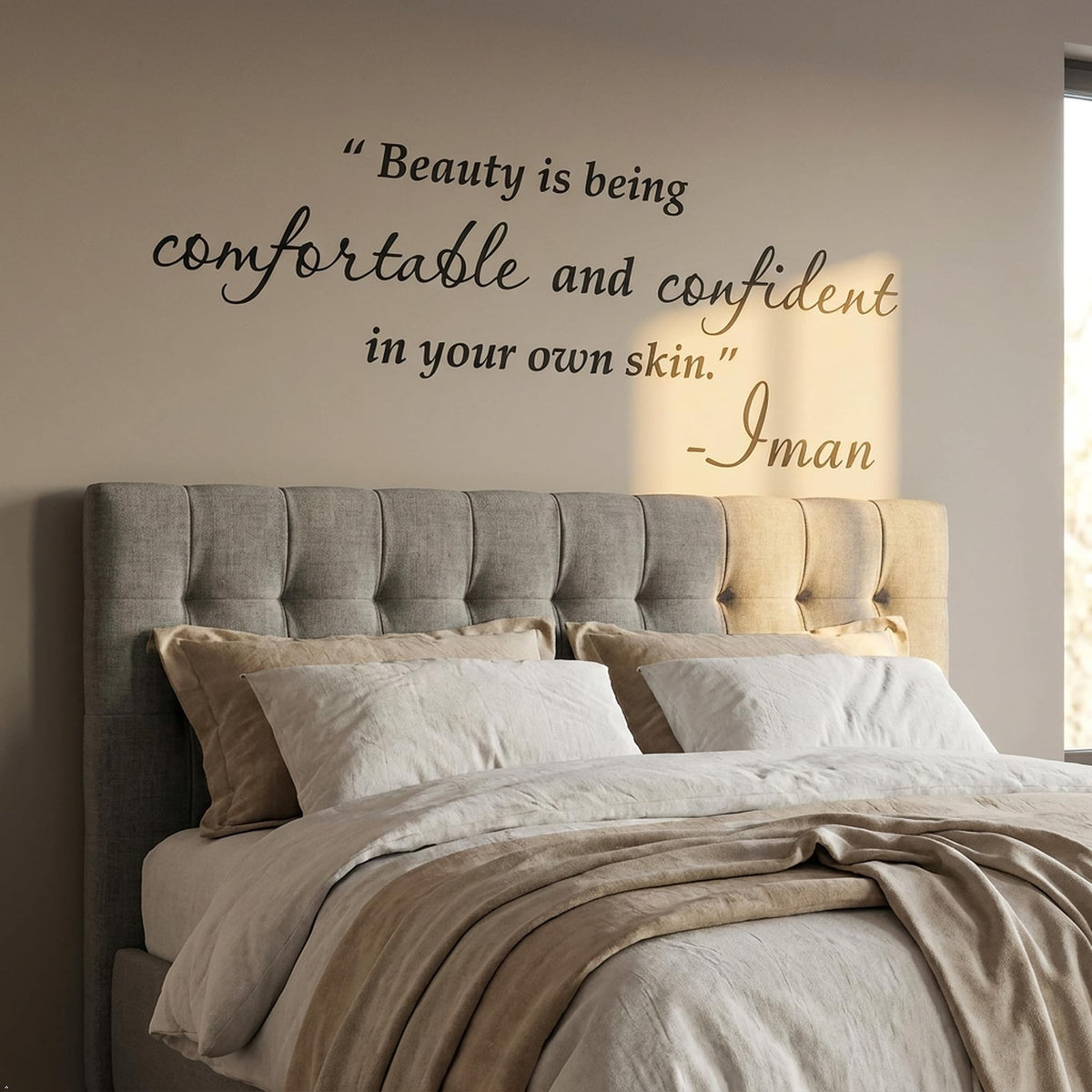Picniva Beauty Quote Wall Decal Inspirational Vinyl Bedroom Sticker
