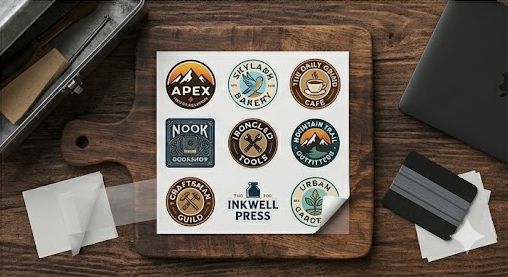 Custom Logo Stickers | Waterproof Vinyl Decals | Die Cut Business Labels for Packaging | Personalized Promotional Bulk Sheet