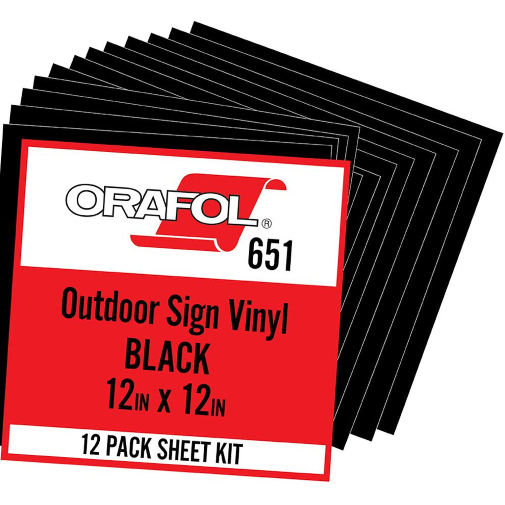 Oracal 651 Permanent Vinyl Black (070)