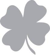 Decaltor 4 Leaf Clover Vinyl Decal, 5 in