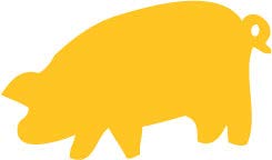 Decaltor Pig 5 in Vinyl Decal for Laptop Bumper Wall