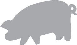 Decaltor Pig 5 in Vinyl Decal for Laptop Bumper Wall