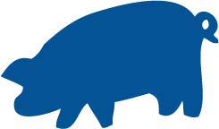 Decaltor Pig 5 in Vinyl Decal for Laptop Bumper Wall