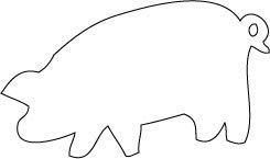 Decaltor Pig 5 in Vinyl Decal for Laptop Bumper Wall