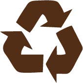 Decaltor Recycling Symbol 5 in Vinyl Decal for Laptop Bumper Wall
