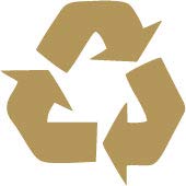 Decaltor Recycling Symbol 5 in Vinyl Decal for Laptop Bumper Wall