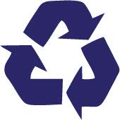 Decaltor Recycling Symbol 5 in Vinyl Decal for Laptop Bumper Wall