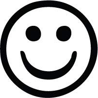 Decaltor Happy Face Vinyl Decal for Car Window Laptop, 3 in