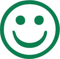 Decaltor Happy Face Vinyl Decal for Car Window Laptop, 3 in