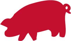 Decaltor Pig 5 in Vinyl Decal for Laptop Bumper Wall