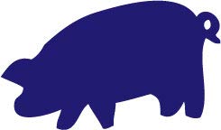 Decaltor Pig 5 in Vinyl Decal for Laptop Bumper Wall