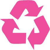 Decaltor Recycling Symbol 5 in Vinyl Decal for Laptop Bumper Wall