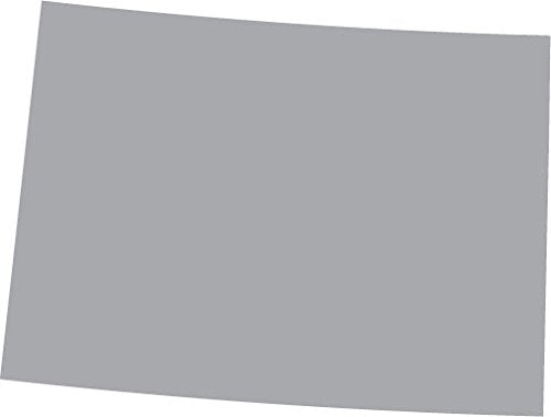 Picniva Colorado State Map Vinyl Car Window Decal, Silver, 3 in Wide