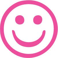 Decaltor Happy Face Vinyl Decal for Car Window Laptop, 3 in