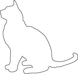 Decaltor Burmese Cat Silhouette Vinyl Decal