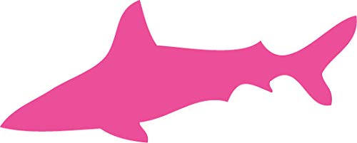 Decaltor Shark Silhouette 5 in Vinyl Decal for Laptop Bumper Wall