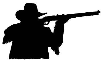 Picniva Cowboy Style 4 Removable Vinyl Wall Decal
