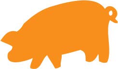 Decaltor Pig 5 in Vinyl Decal for Laptop Bumper Wall