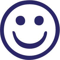 Decaltor Happy Face Vinyl Decal for Car Window Laptop, 3 in