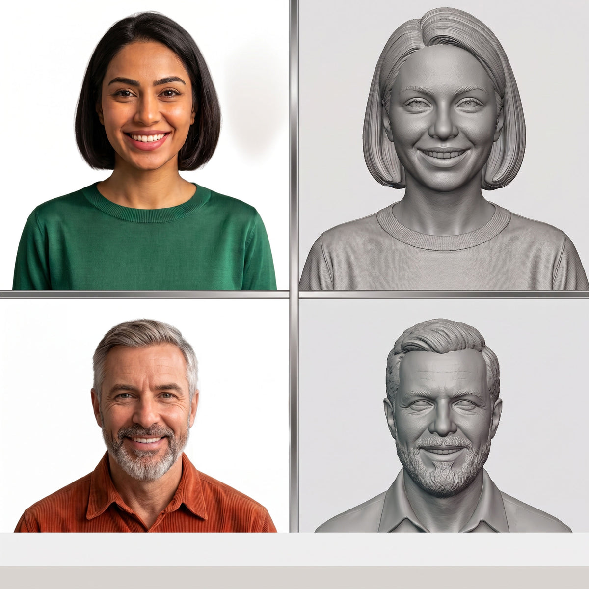 Custom Photo to 3D STL File, Personalized Portrait 3D Model, Turn Image into 3D Print Design, Custom Bust Digital Download File