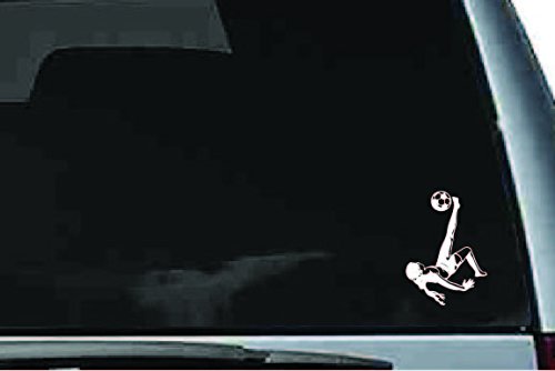 Picniva Soccer Girl Sty9 Vinyl Car Window Decal, Approx 5 in