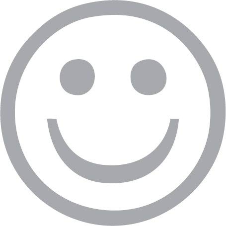 Decaltor Smiley Face Vinyl Decal, 5 in, Car Window Sticker