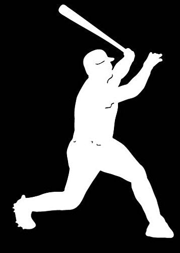 Picniva Baseball Type1 Vinyl Car Window Decal, Approx 5 in