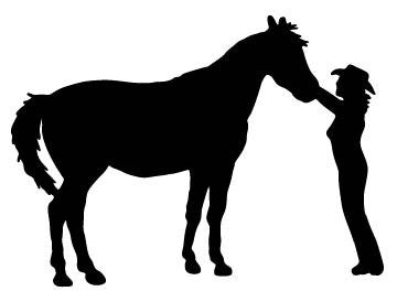 Picniva Cowgirl Style l6 Removable Vinyl Wall Decal - Color: cowgir stylel6