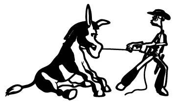 Picniva Cowboy Mule Style 2 Removable Vinyl Wall Decal - Color: cowboy mule style2