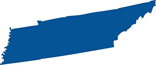 Picniva Blue Tennessee TN map Car Vinyl Decal Sticker Laptop, Window, Wall, Truck, Motorcycle 3 Inchs Wide - Color: blue - Size: 3 inches