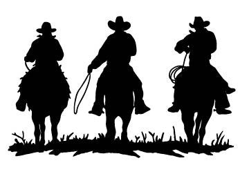 Picniva Horse Rider Type 43 Removable Vinyl Wall Decal - Color: horse rider type43