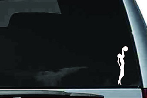 Picniva Soccer Girl Sty17a Vinyl Car Window Decal, Approx 5 in