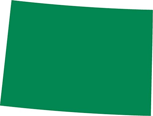 Picniva Colorado State Map Removable Vinyl Wall Decal, Green, 3 in Wide