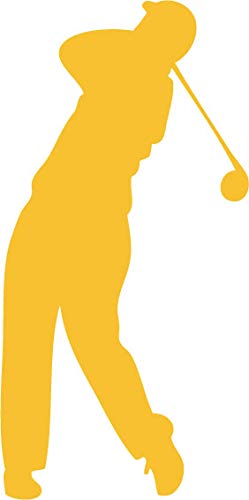 Decaltor Golfer Swing Silhouette Vinyl Decal