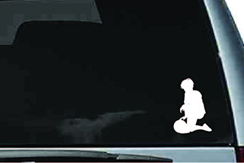 Picniva Soccer Boy Sty11a Vinyl Car Window Decal, Approx 5 in
