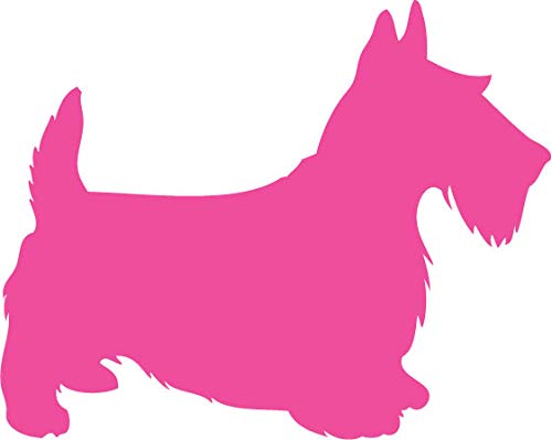 Decaltor Scottish Terrier Silhouette 5 in Vinyl Decal for Laptop Bumper