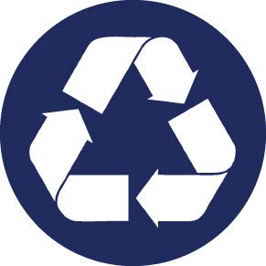 Decaltor Recycle Circle Vinyl Decal, 5 in, Car Window Sticker