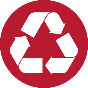 Decaltor Recycle Circle Vinyl Decal, 5 in, Car Window Sticker
