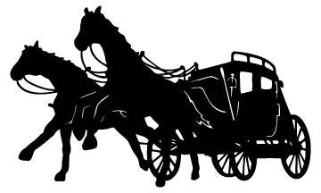 Picniva Stagecoach Type 6 Removable Vinyl Wall Decal - Color: stagecoach type6
