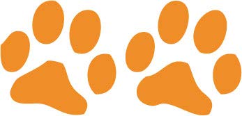 Decaltor Dog Paws Vinyl Decal, 5.5 in