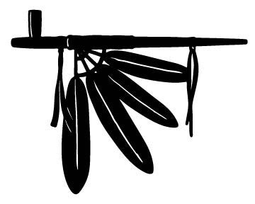 Picniva Peace Pipe Removable Vinyl Wall Decal - Color: peace pipe