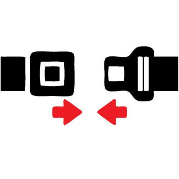 Picniva Fasten Seatbelt Reminder Stickers, Two Pack