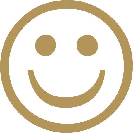 Decaltor Smiley Face Vinyl Decal, 5 in, Car Window Sticker