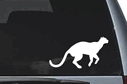 Picniva Mountain Lion Sty2 Vinyl Car Window Decal, Approx 5 in