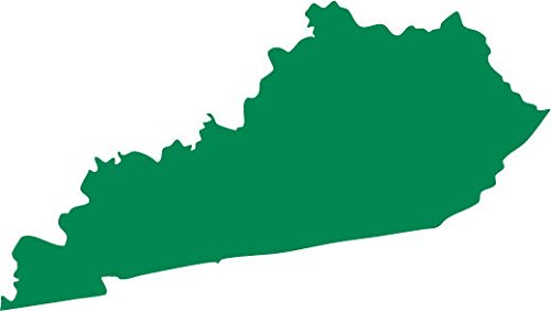 Picniva Green Kentucky KY State Map Vinyl Decal for Car Window Laptop, 3 in - Color: green - Size: 3 inches