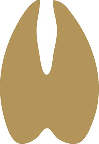 Decaltor Whitetail Deer Track Vinyl Decal, 5 in, Car Window Sticker