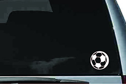 Picniva Soccer Ball Sty1 Vinyl Car Window Decal, Approx 5 in